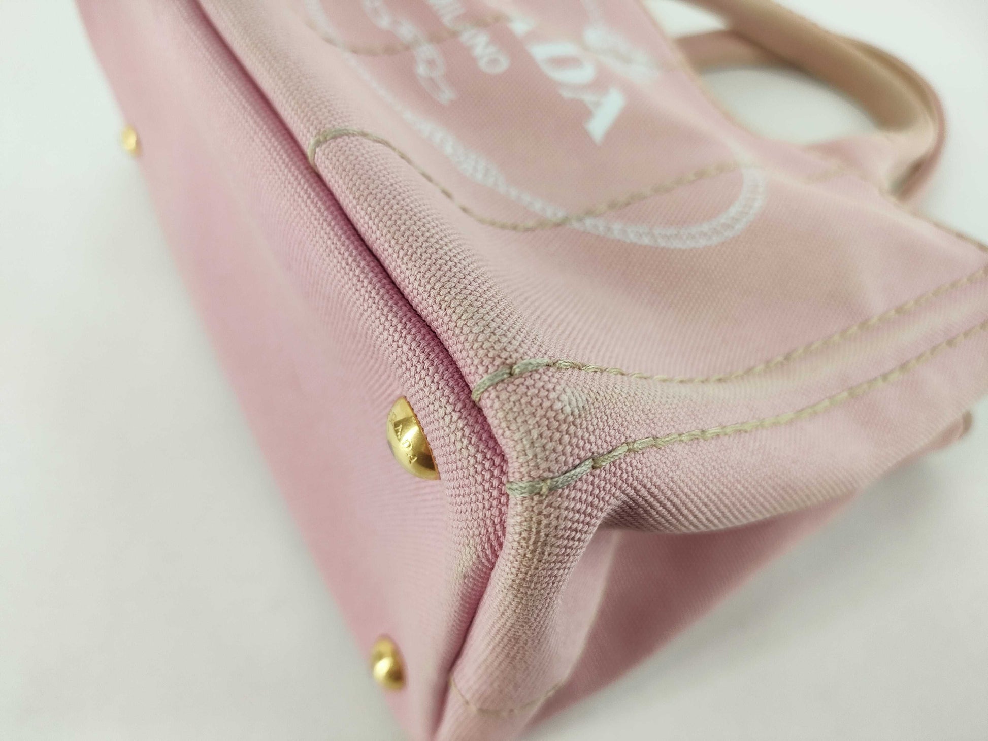 PRADA Canapa Pink Tote Bag 1BG439