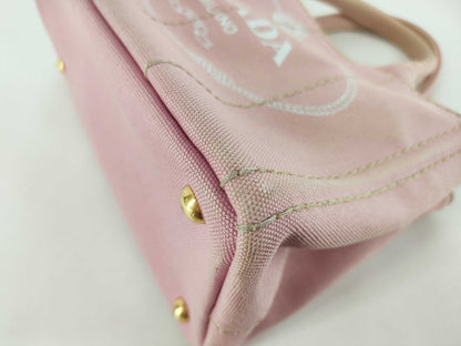 PRADA Canapa Pink Tote Bag 1BG439