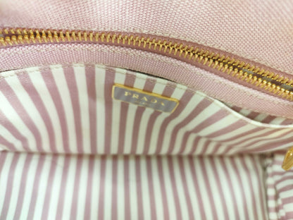 PRADA Canapa Pink Tote Bag 1BG439