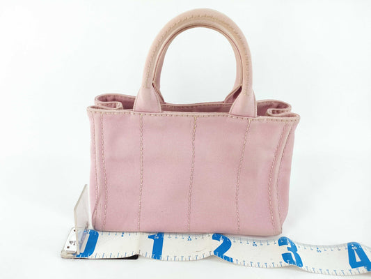 PRADA Canapa Pink Tote Bag 1BG439