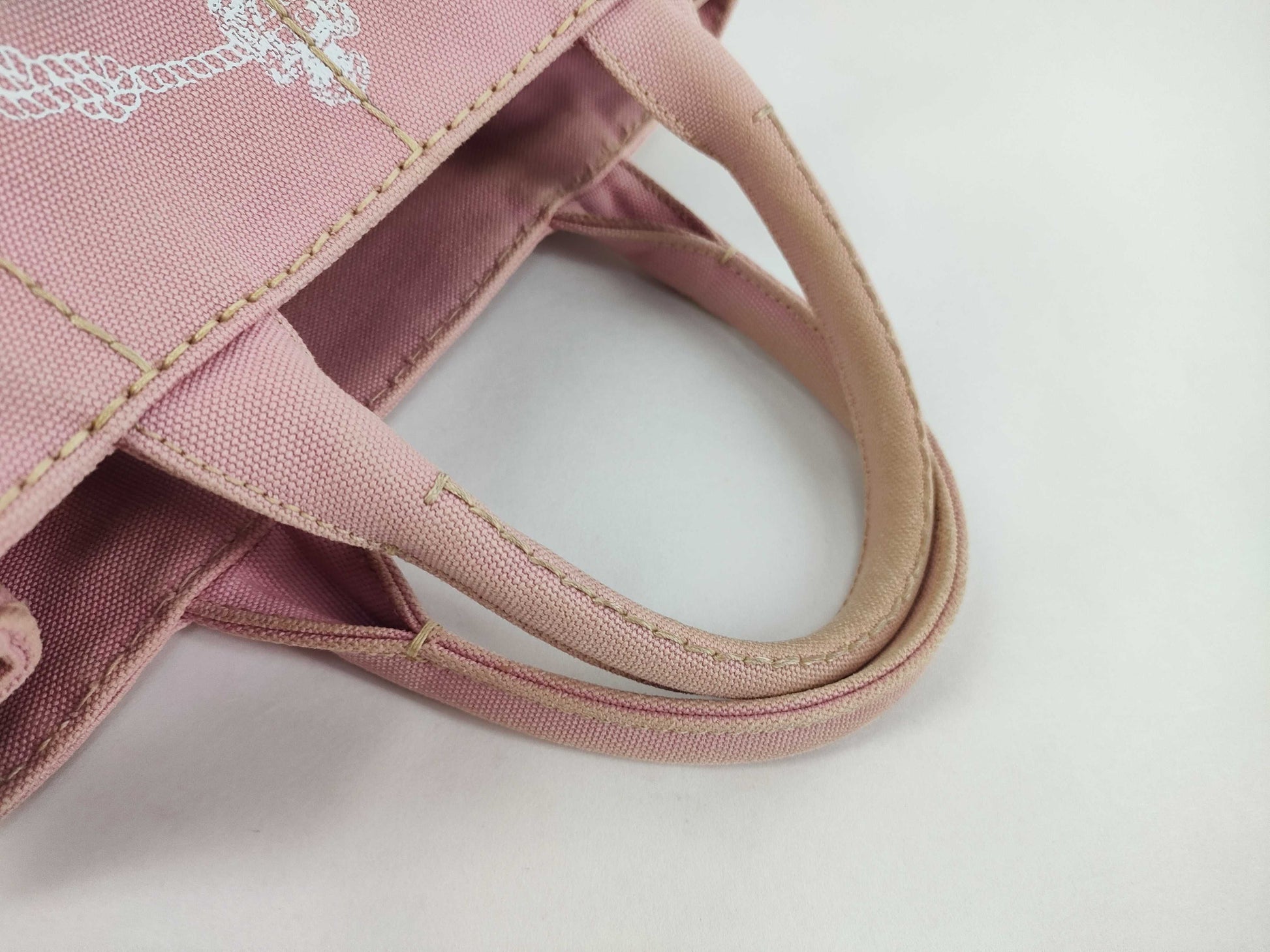 PRADA Canapa Pink Tote Bag 1BG439