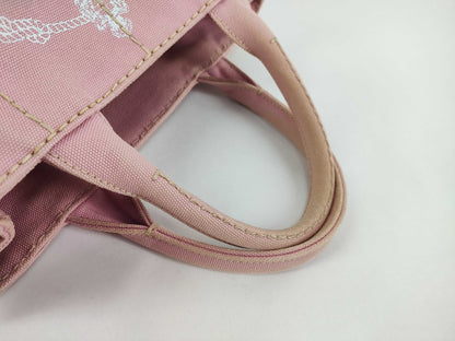 PRADA Canapa Pink Tote Bag 1BG439