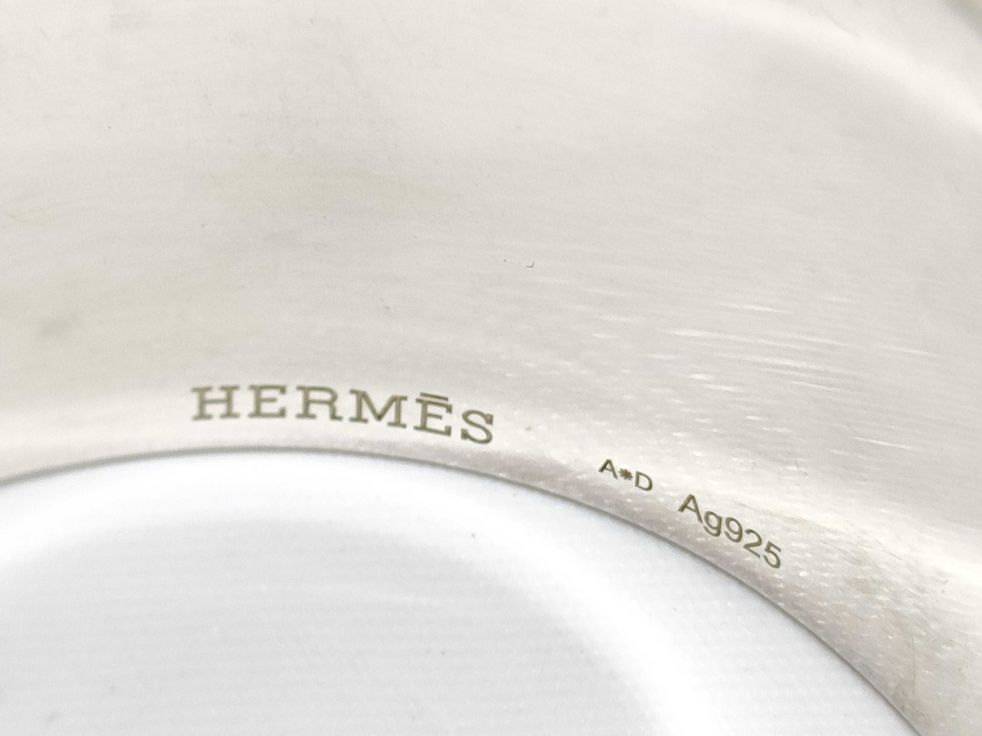 HERMES HERMES Medor Stud Wide Bangle Silver 180g Bracelet/Bangle