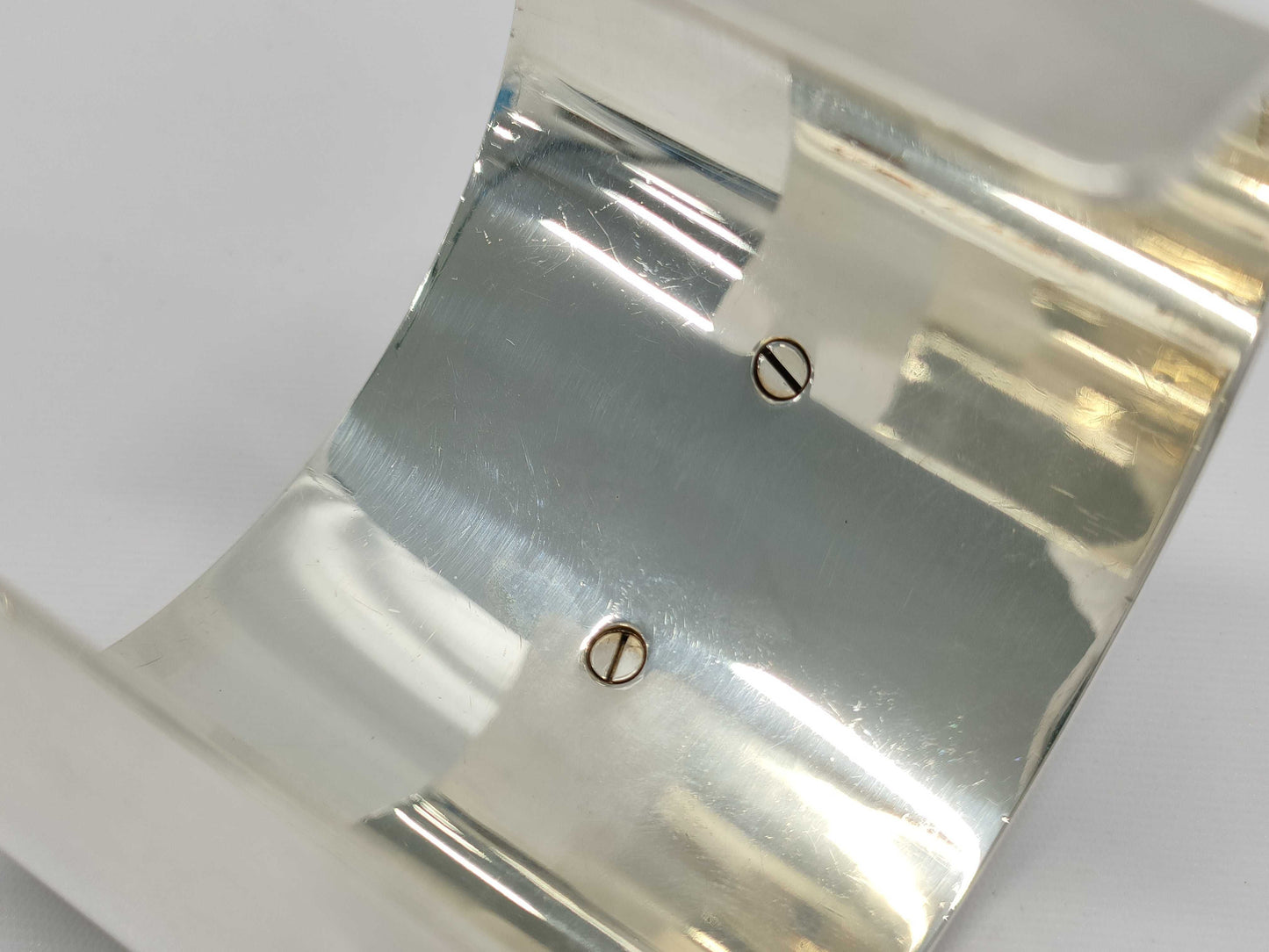 HERMES HERMES Medor Stud Wide Bangle Silver 180g Bracelet/Bangle