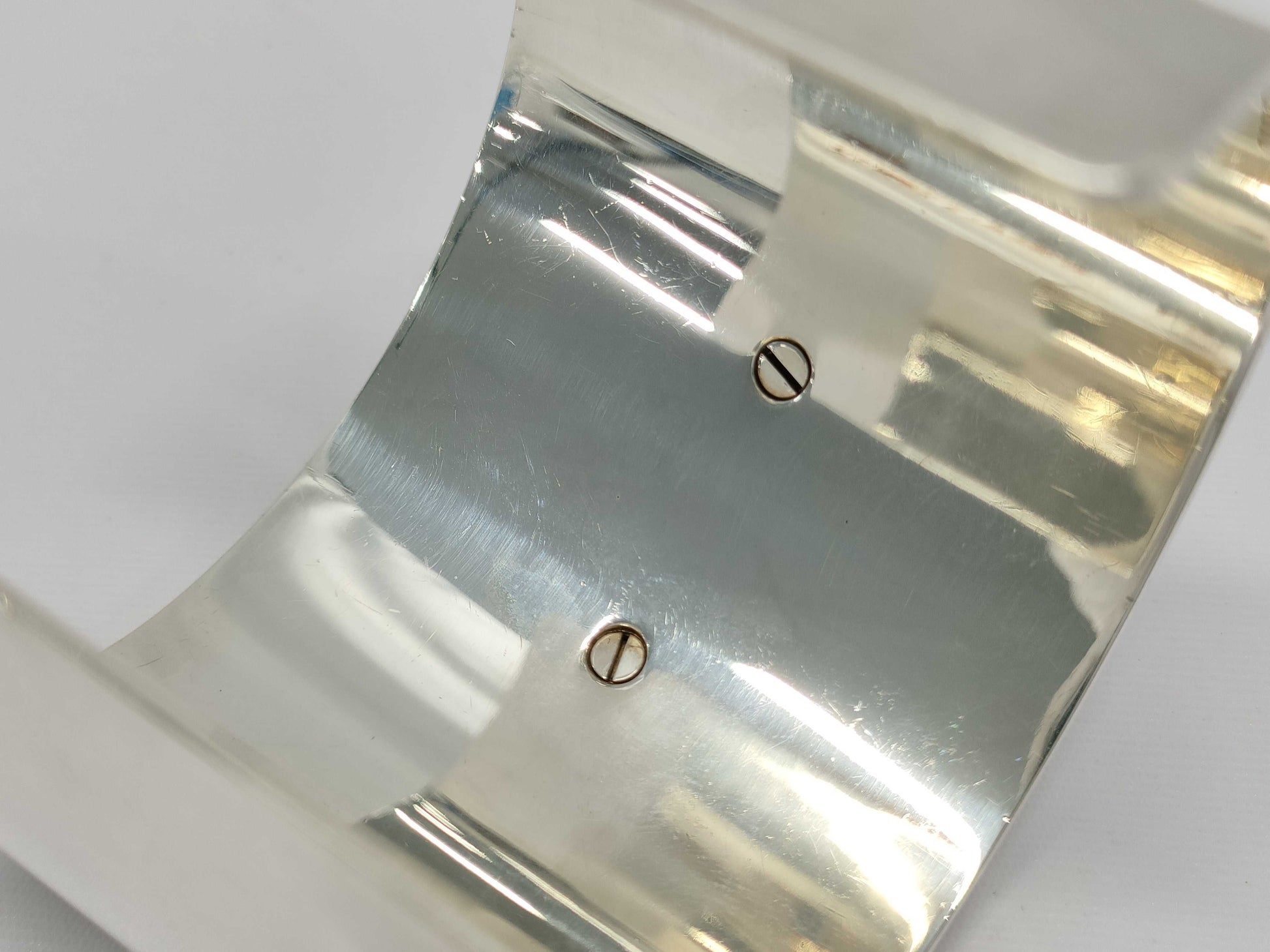 HERMES HERMES Medor Stud Wide Bangle Silver 180g Bracelet/Bangle