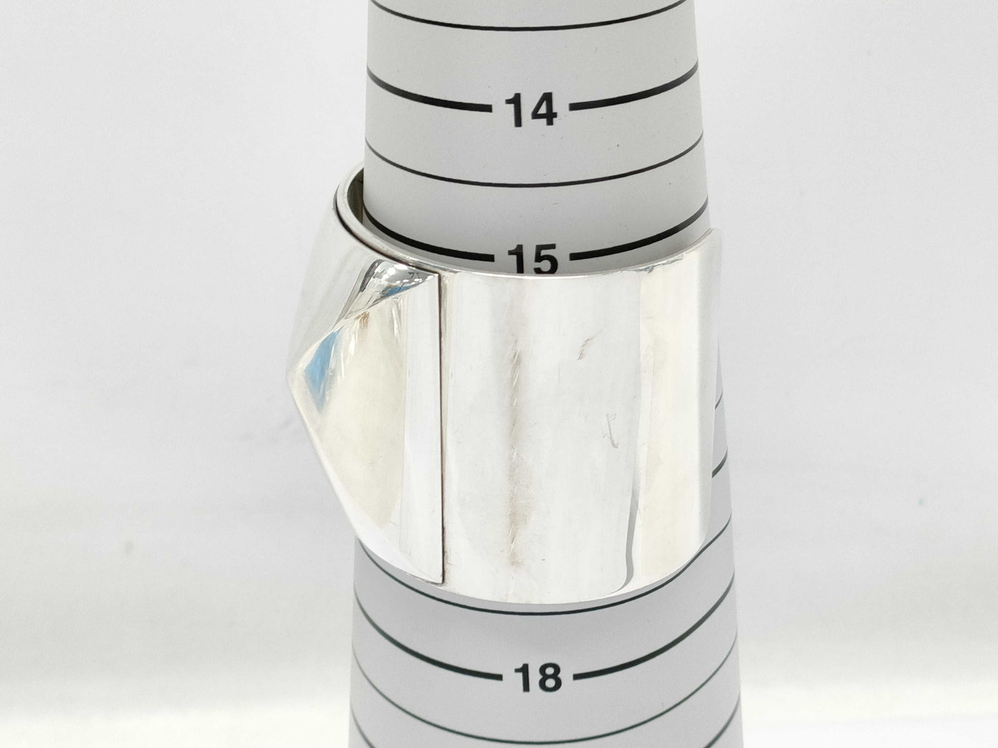 HERMES HERMES Medor Stud Wide Bangle Silver 180g Bracelet/Bangle