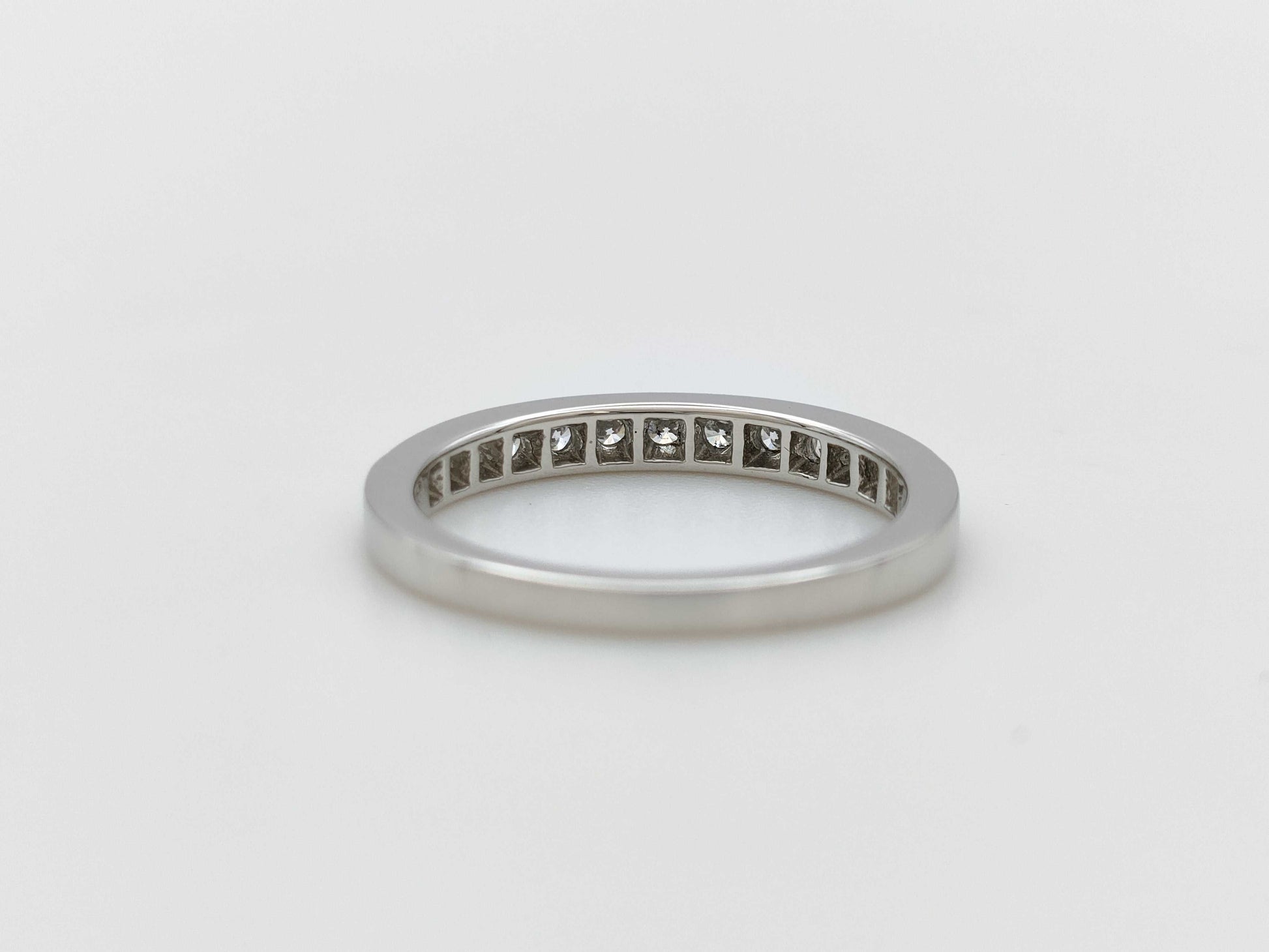 Tiffany & Co. Tiffany & Co. Half Eternity Diamond Ring, PT950, 3.0g 