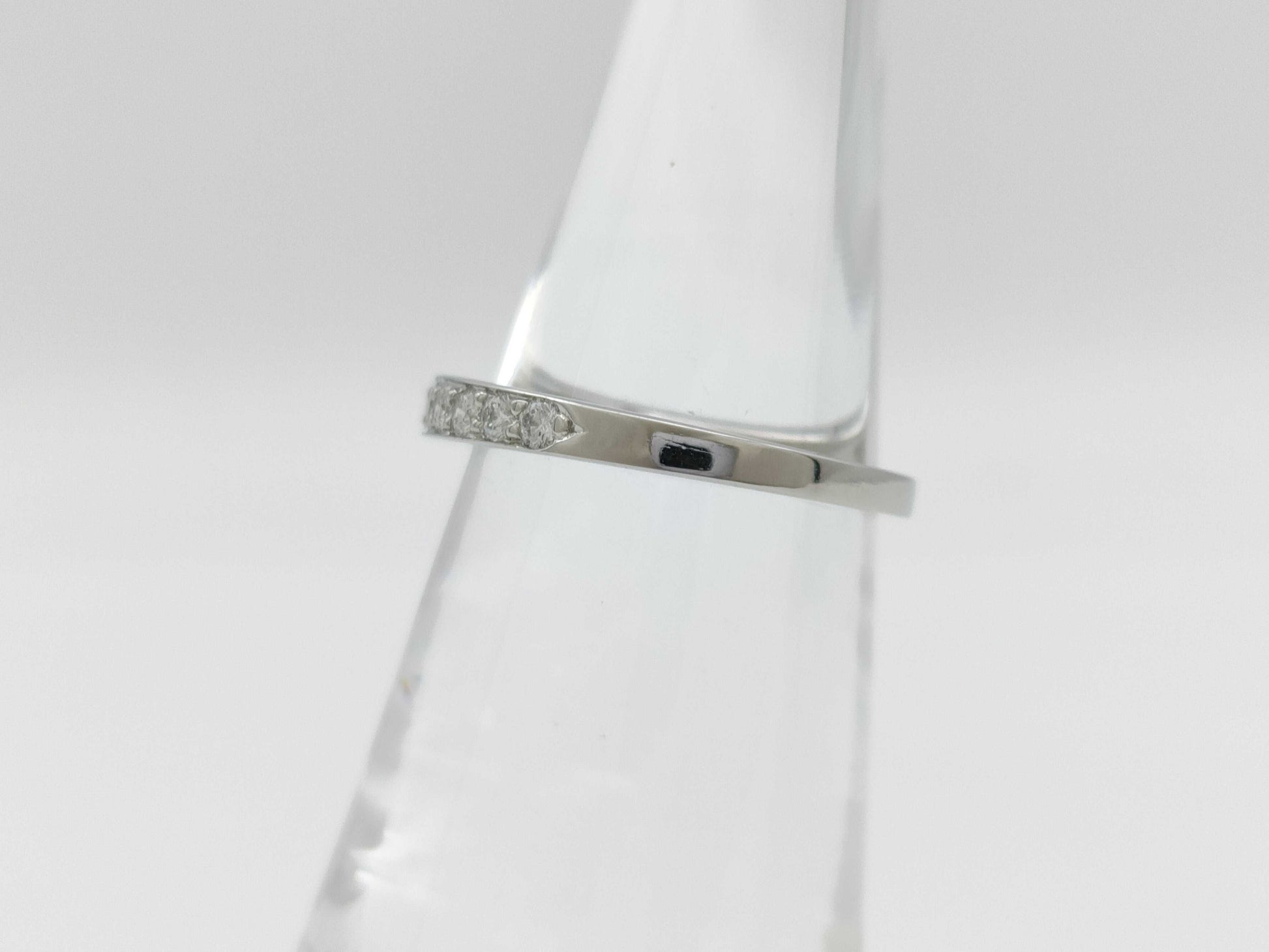 Tiffany & Co. Tiffany & Co. Half Eternity Diamond Ring, PT950, 3.0g 