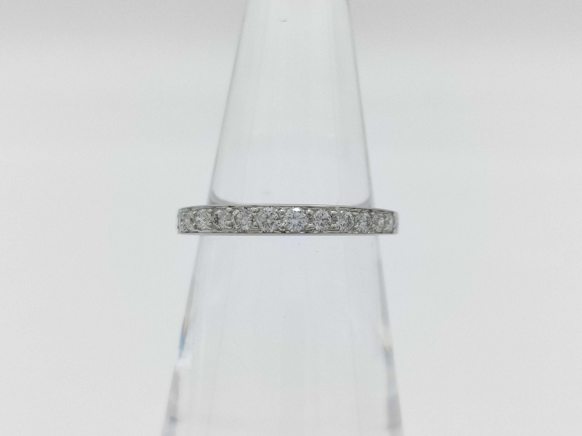 Tiffany & Co. Tiffany & Co. Half Eternity Diamond Ring, PT950, 3.0g 