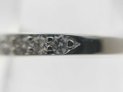 Tiffany & Co. Tiffany & Co. Half Eternity Diamond Ring, PT950, 3.0g 