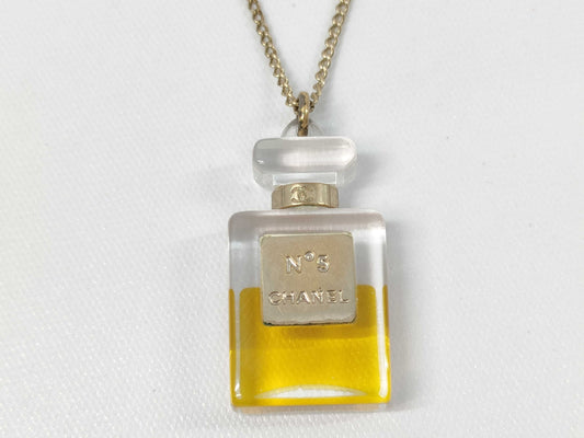 CHANEL CHANEL Necklace Perfume Small Size Coco Mark Necklace