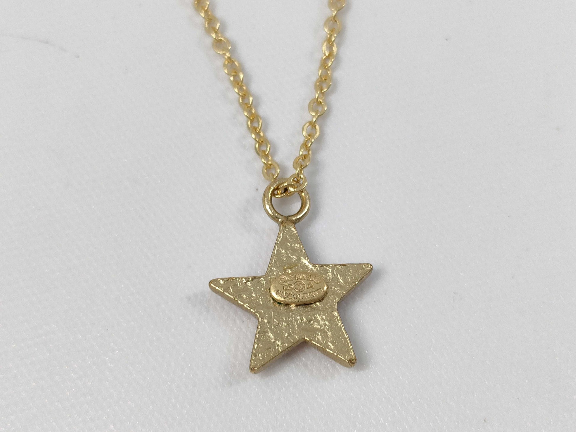 CHANEL CHANEL Necklace Star 03A Coco Mark Pink Necklace