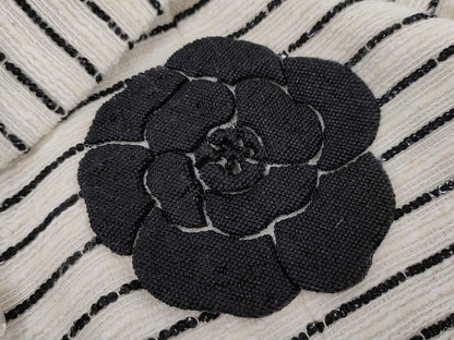 CHANEL Dress P16913V09441 01C #38 Border Tweed Camellia Dress