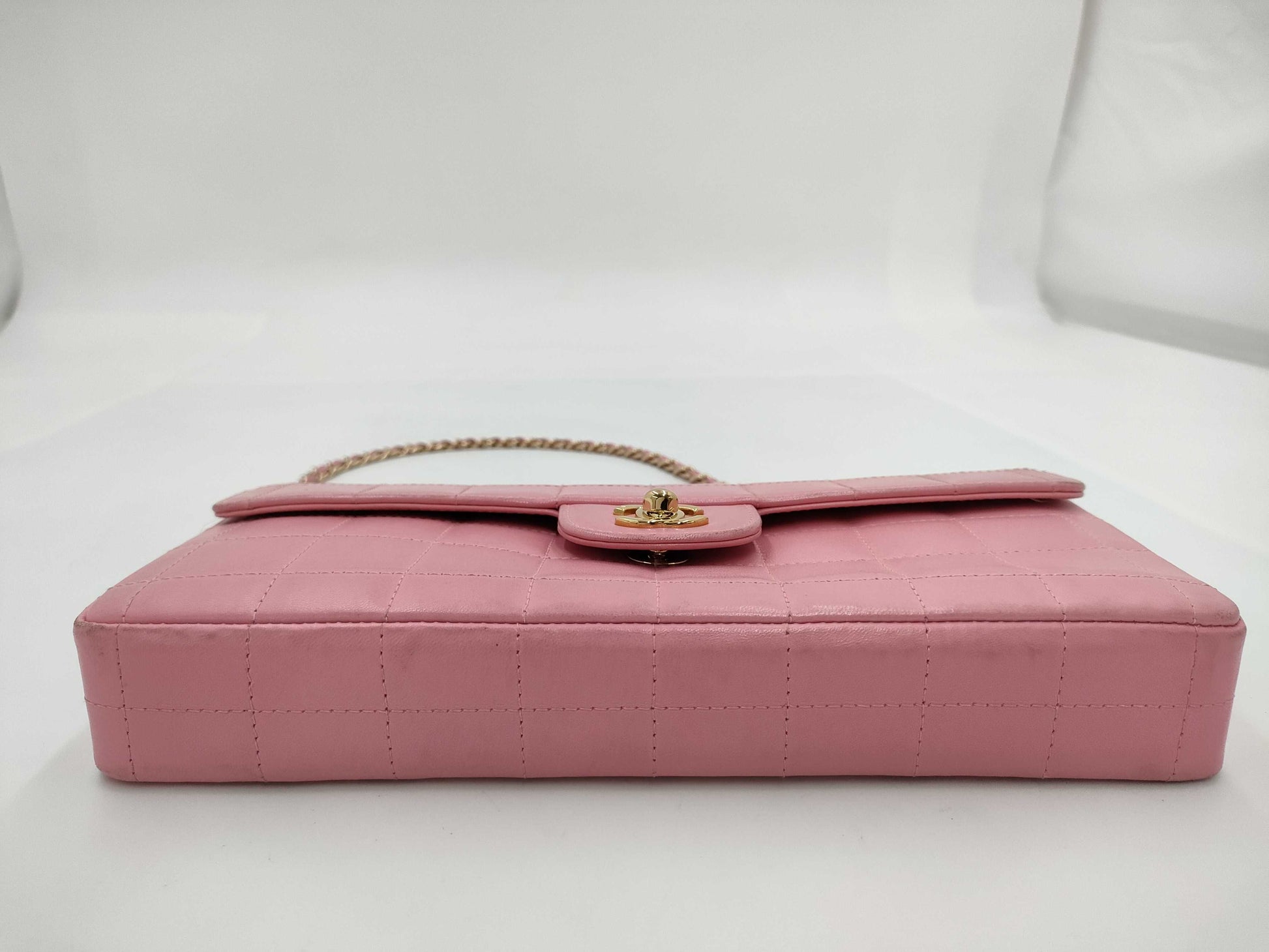 CHANEL Matte Lace Shoulder Bag