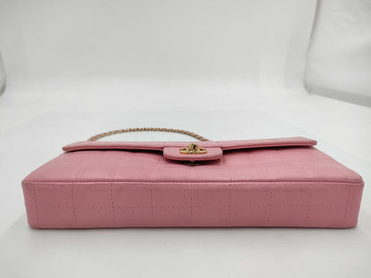 CHANEL Matte Lace Shoulder Bag