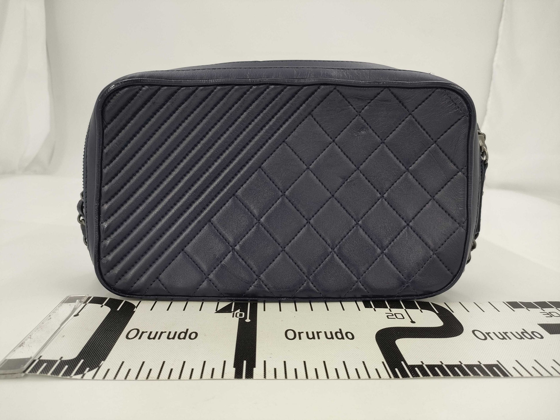 CHANEL Matte Lace Shoulder Bag