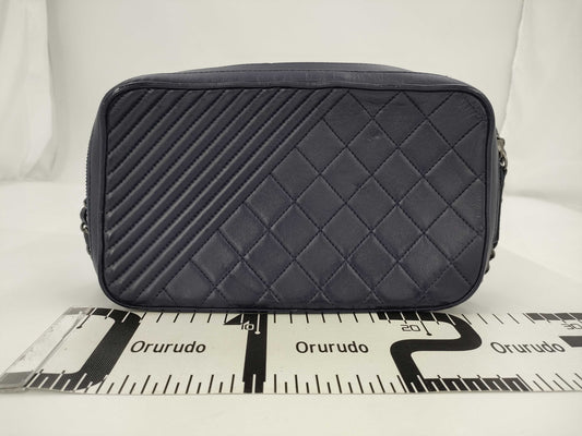 CHANEL Matte Lace Shoulder Bag