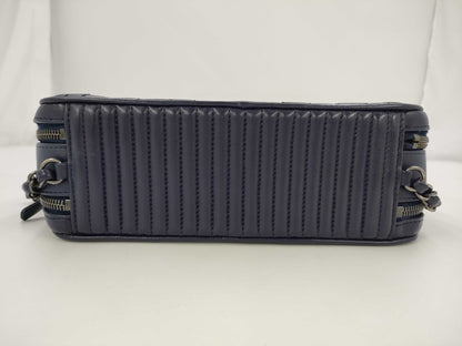 CHANEL Matte Lace Shoulder Bag