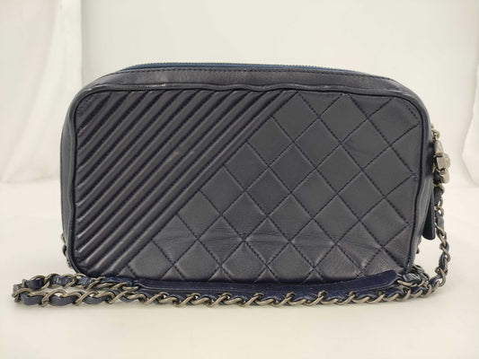 CHANEL Matte Lace Shoulder Bag