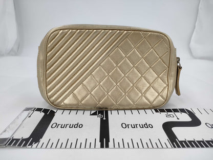 CHANEL Matte Lace Shoulder Bag