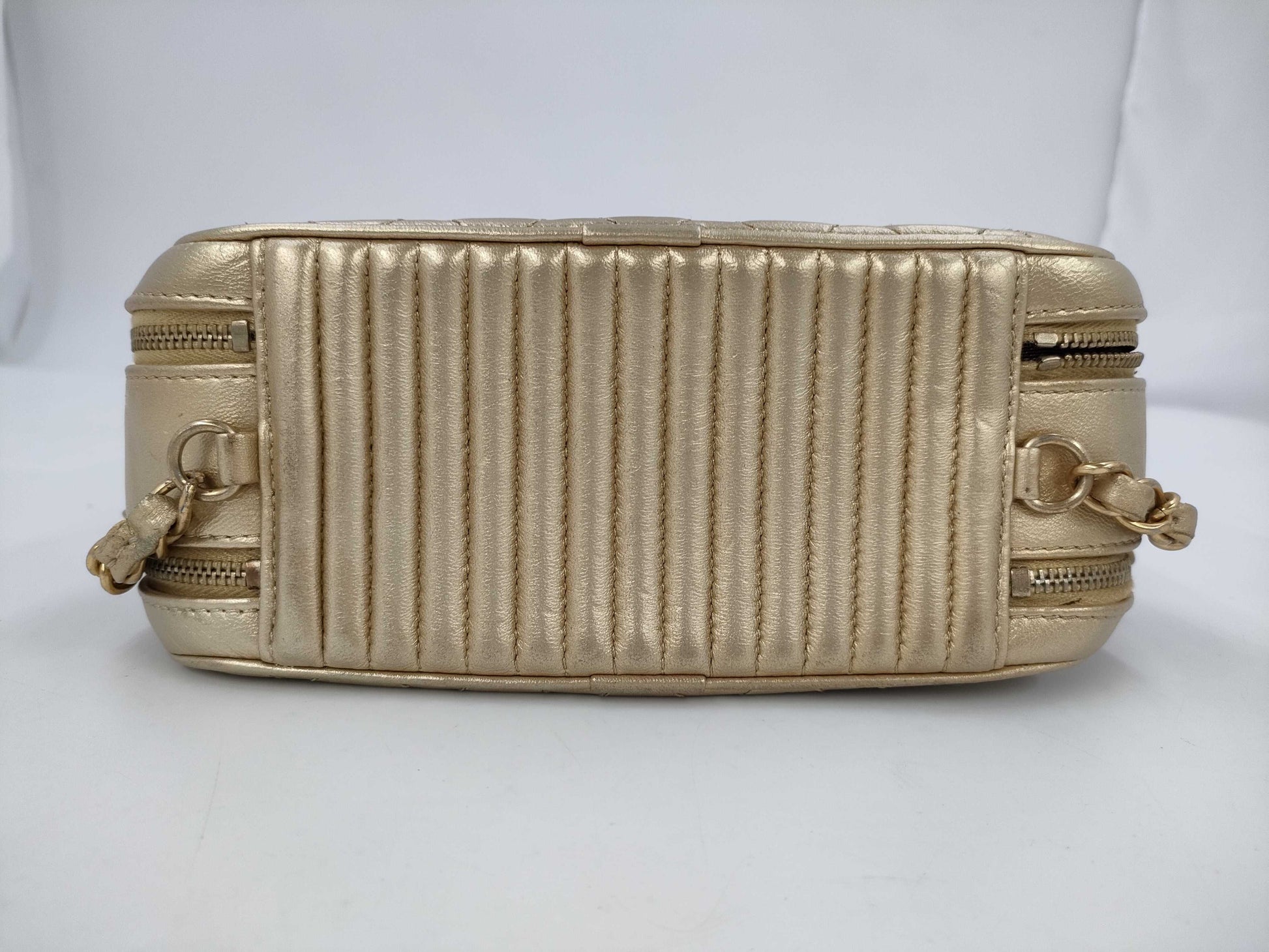 CHANEL Matte Lace Shoulder Bag