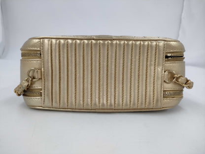 CHANEL Matte Lace Shoulder Bag