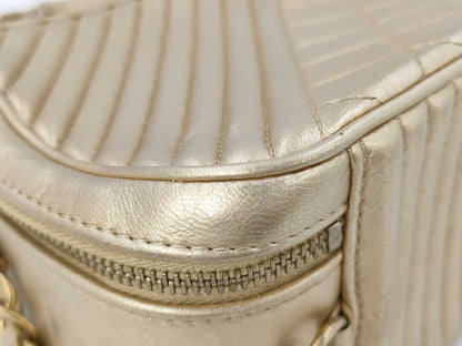 CHANEL Matte Lace Shoulder Bag