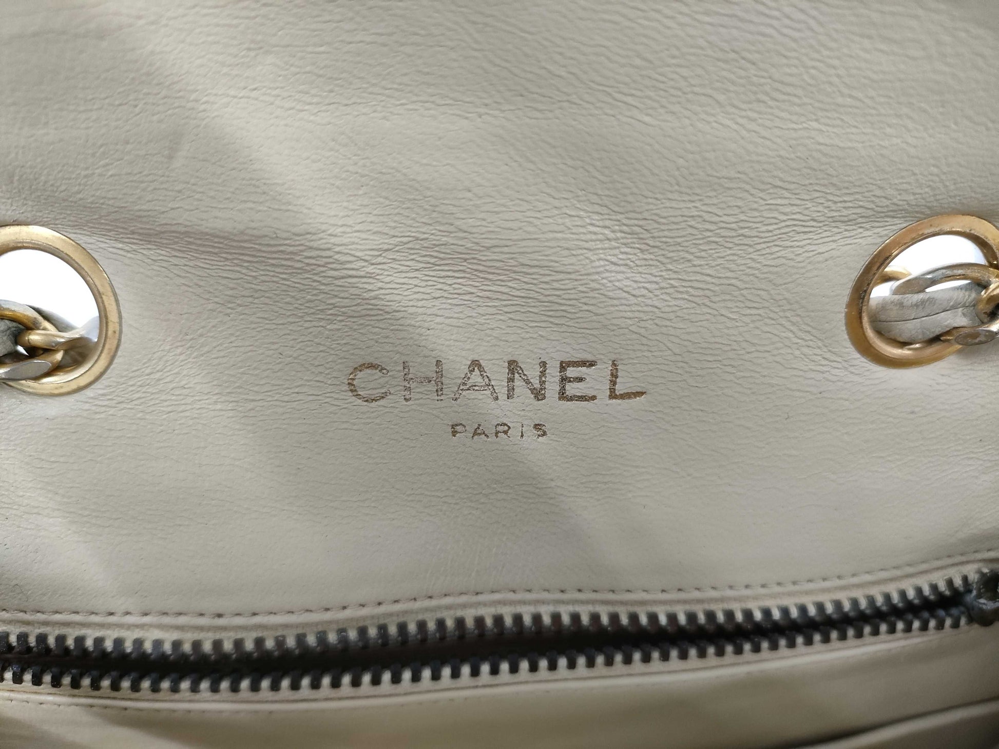 CHANEL Matte Lace Shoulder Bag