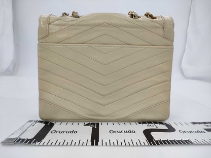 CHANEL Matte Lace Shoulder Bag