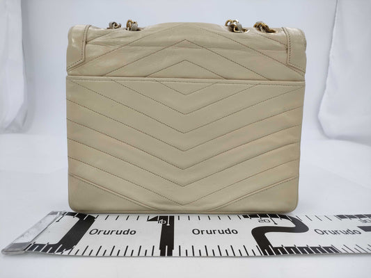 CHANEL Matte Lace Shoulder Bag