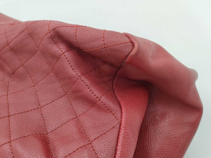 CHANEL Matte Lace Shoulder Bag Tote Bag