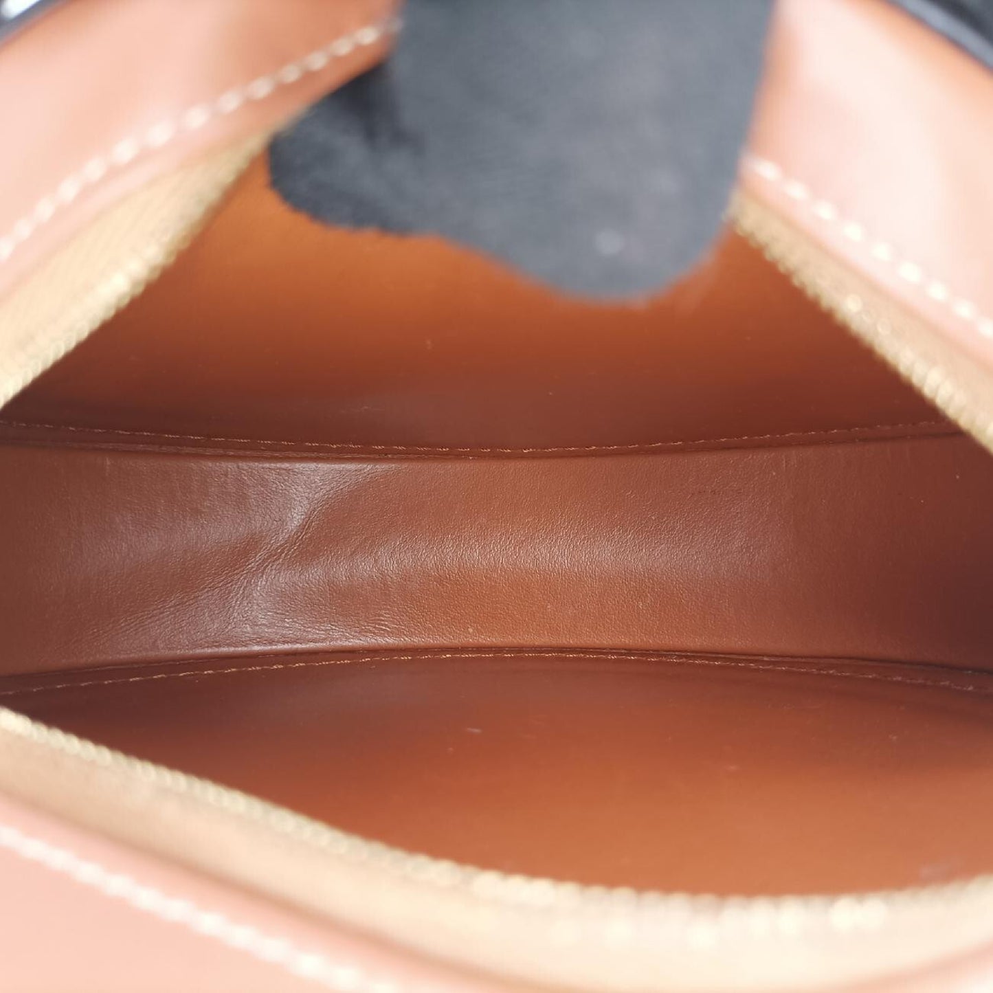 CELINE Oval Purse Cuir Triomphe Brown Leather F-9P-2222 Shoulder Bag