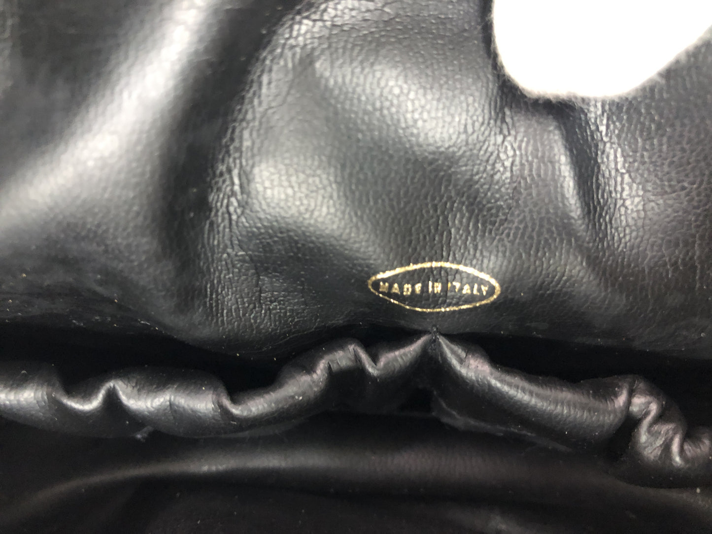 CHANEL Coco Mark Pouch with Serial Seal 3628483 Patent Leather Black Pouch