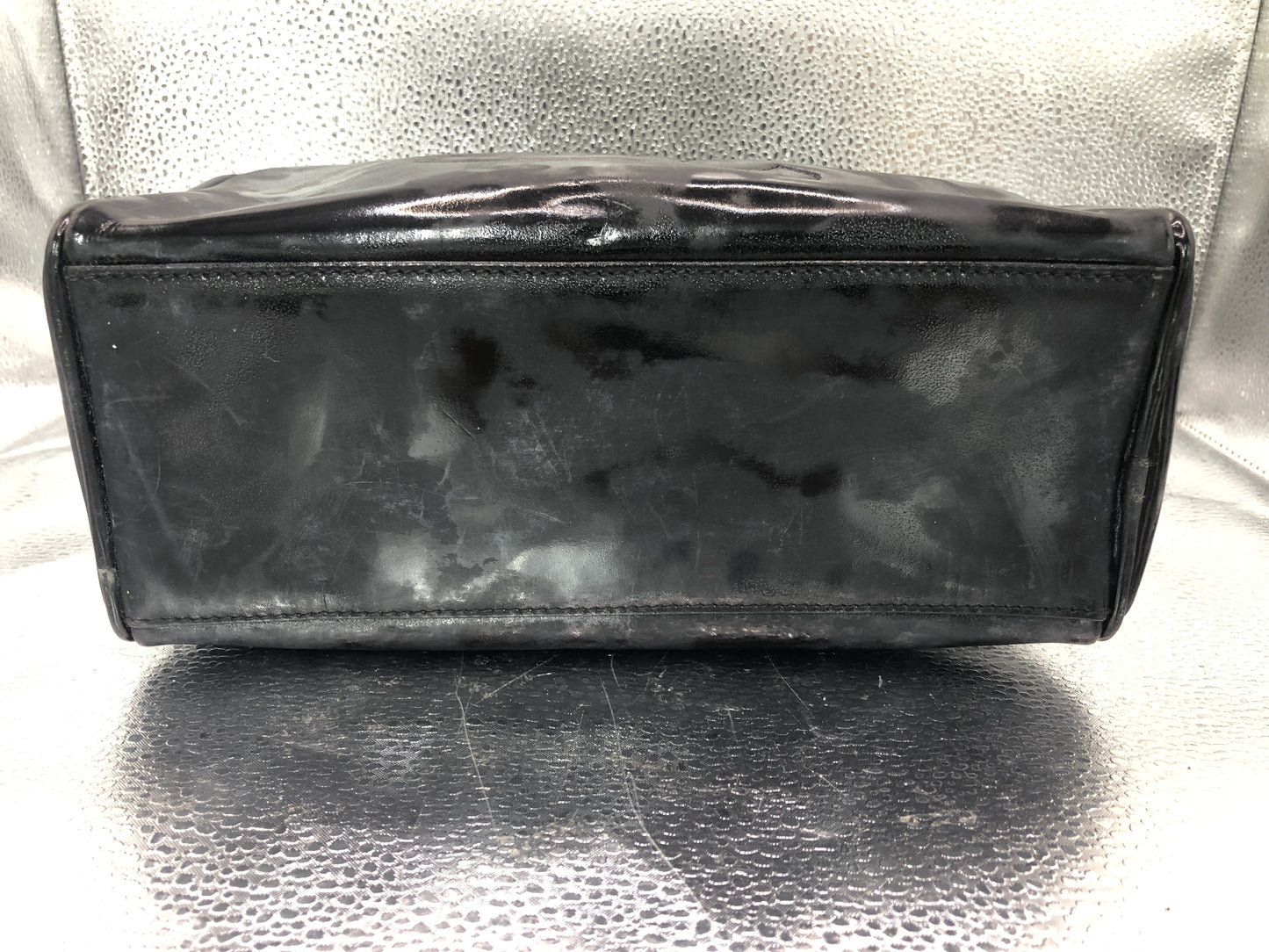 CHANEL Coco Mark Pouch with Serial Seal 3628483 Patent Leather Black Pouch