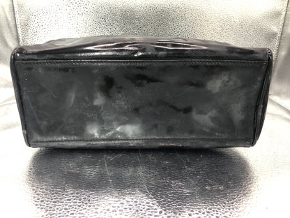 CHANEL Coco Mark Pouch with Serial Seal 3628483 Patent Leather Black Pouch