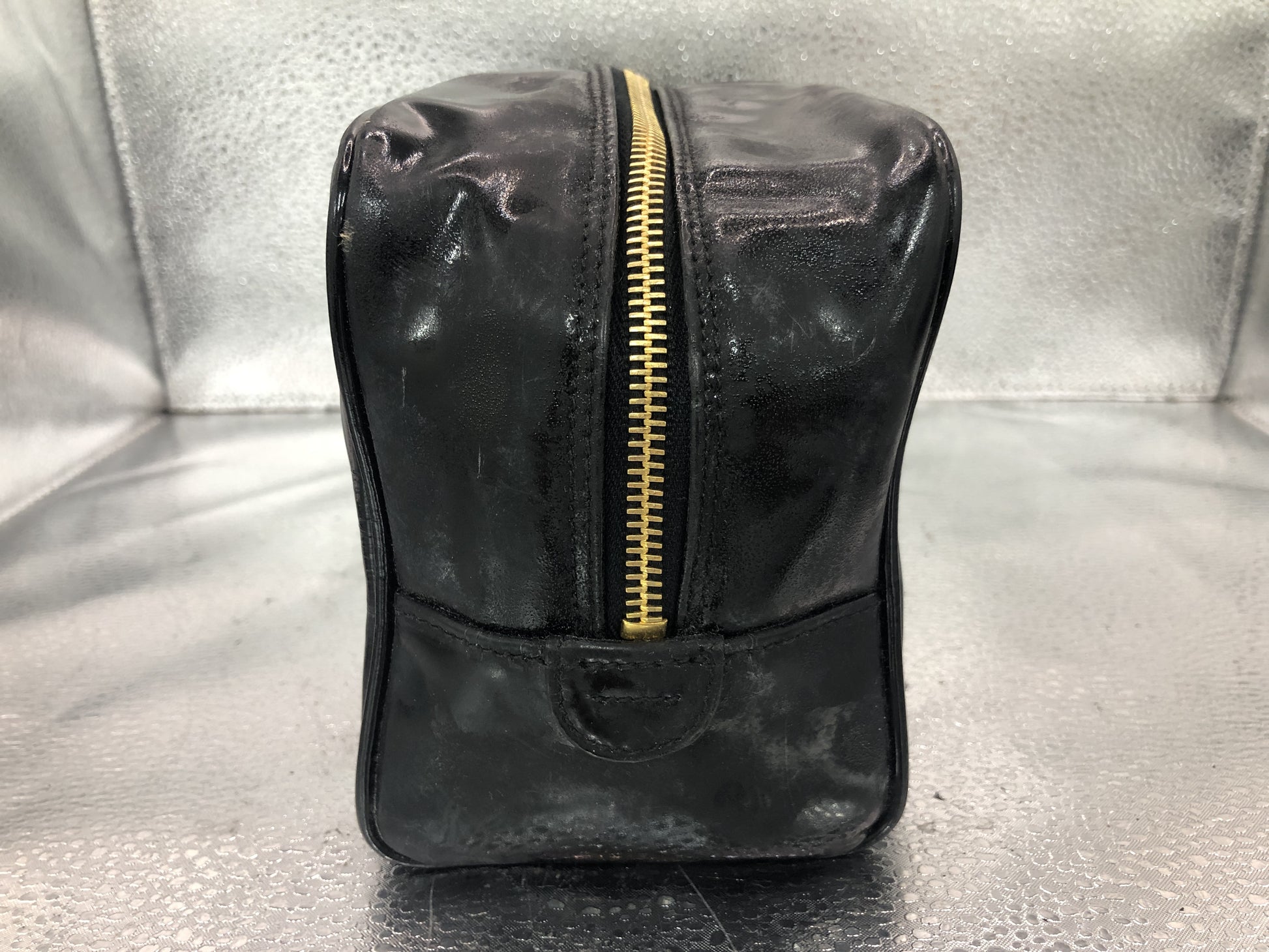 CHANEL Coco Mark Pouch with Serial Seal 3628483 Patent Leather Black Pouch