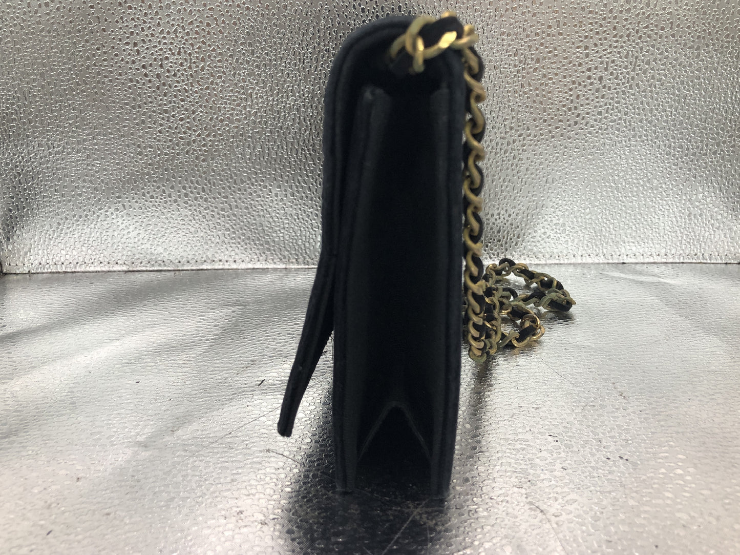 CHANEL Mademoiselle Chain Shoulder Bag with Dust Bag, Black Velvet