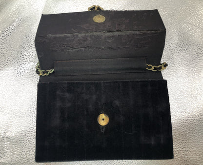 CHANEL Mademoiselle Chain Shoulder Bag with Dust Bag, Black Velvet