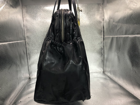 CHANEL Coco Mark Handbag with Serial Seal 13528476 Patent Leather Black Handbag