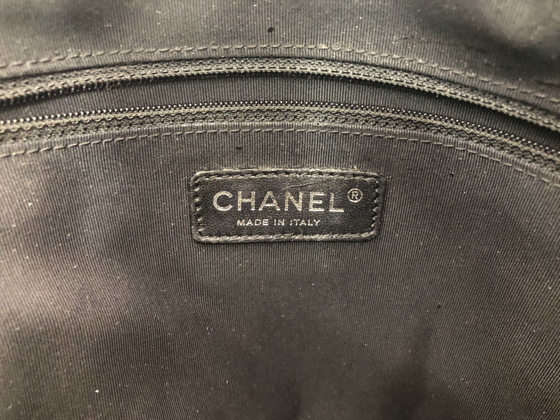 CHANEL Coco Mark Handbag with Serial Seal 13528476 Patent Leather Black Handbag