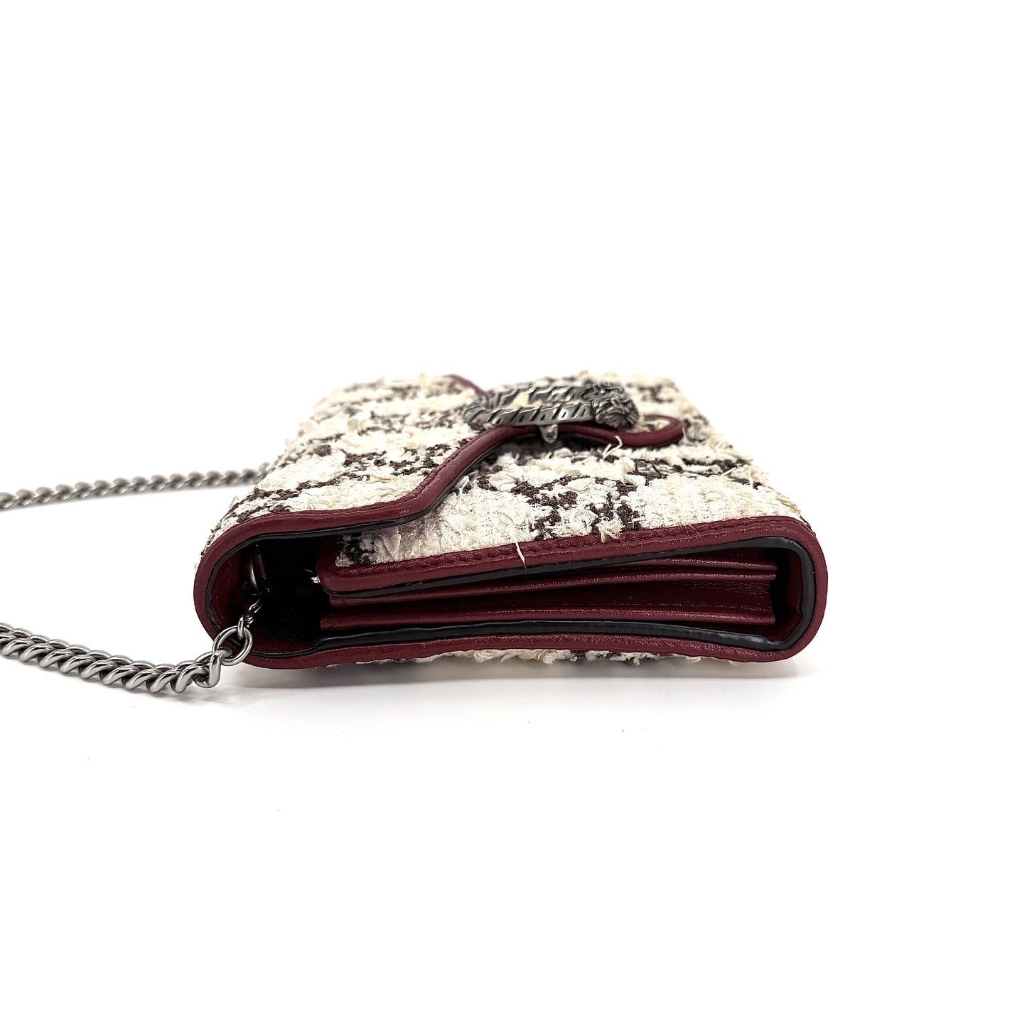 GUCCI Dionysus Tweed Shoulder Bag 401231 White Shoulder Bag