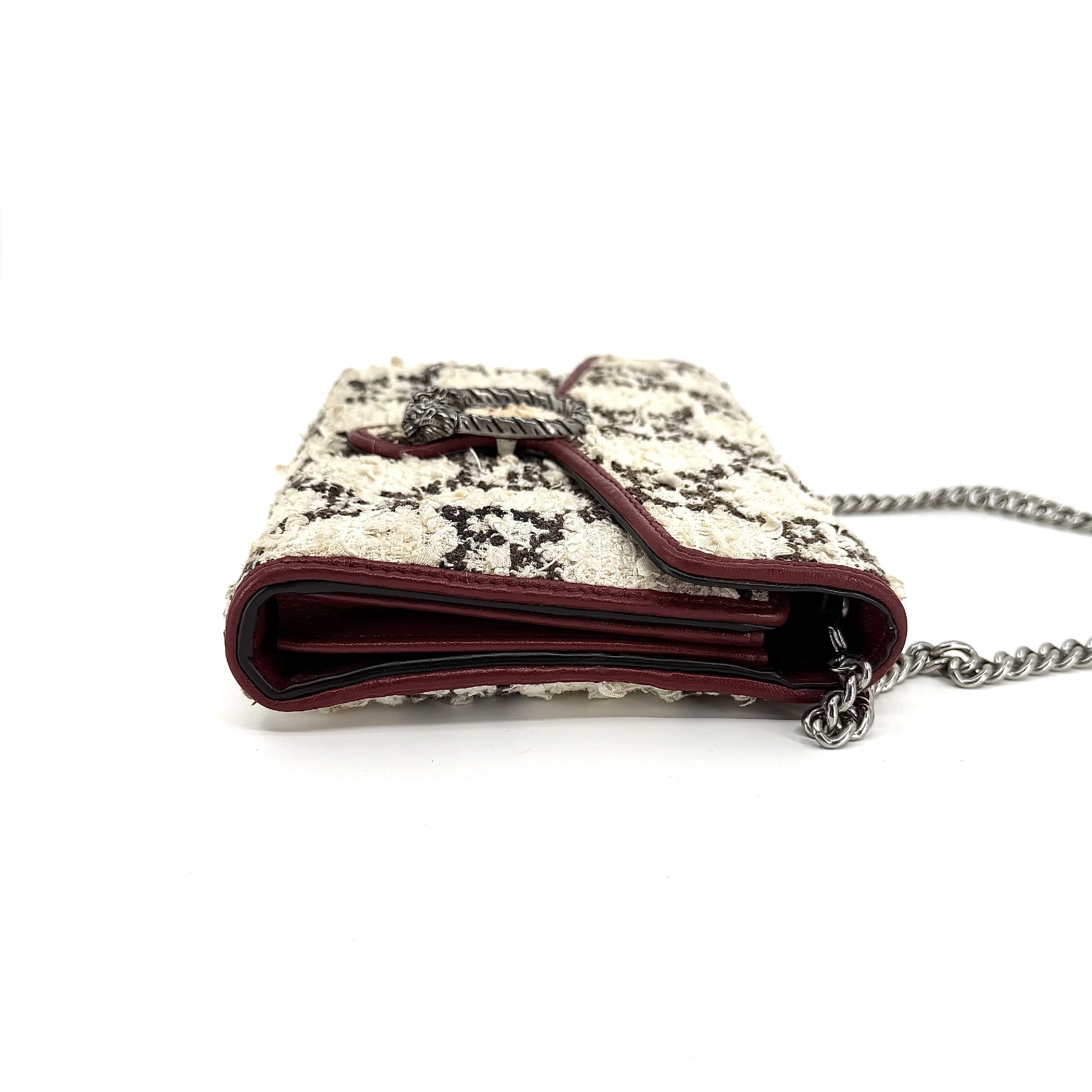 GUCCI Dionysus Tweed Shoulder Bag 401231 White Shoulder Bag