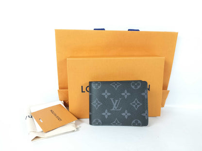 LOUIS VUITTON M61695 Monogram LOUIS VUITTON Portefeuille Multiple Monogram Eclipse M61695 Wallet