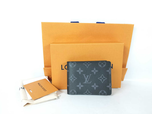 LOUIS VUITTON M61695 Monogram LOUIS VUITTON Portefeuille Multiple Monogram Eclipse M61695 Wallet