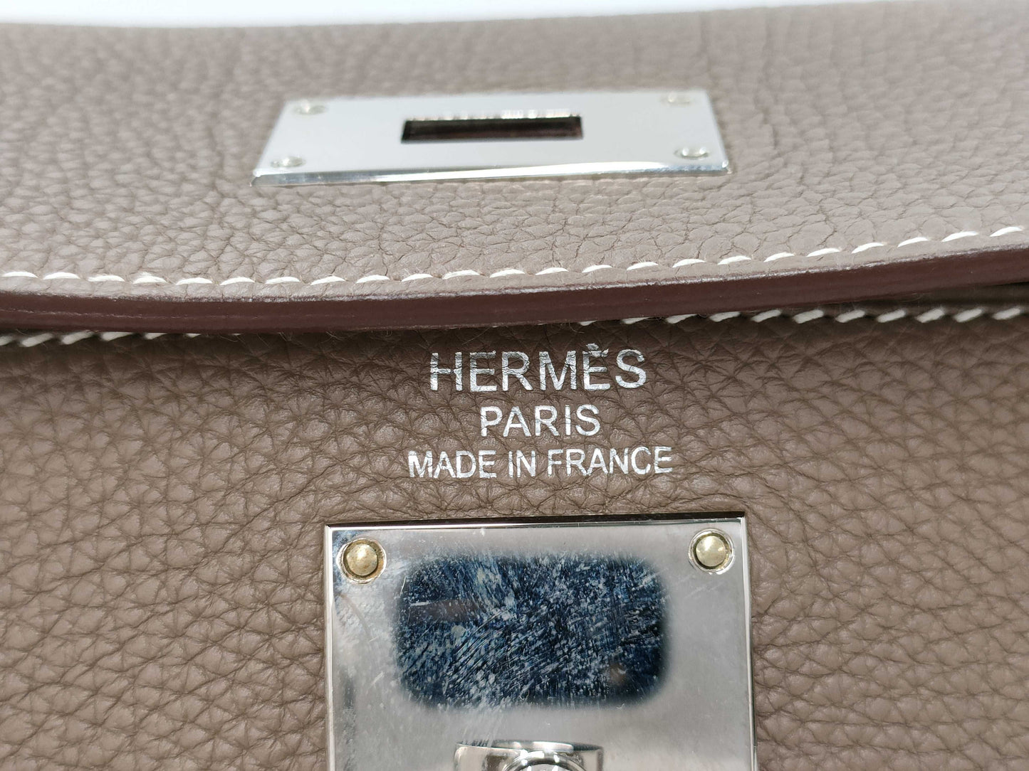 HERMES Kelly Shoulder Bag with P Stamp