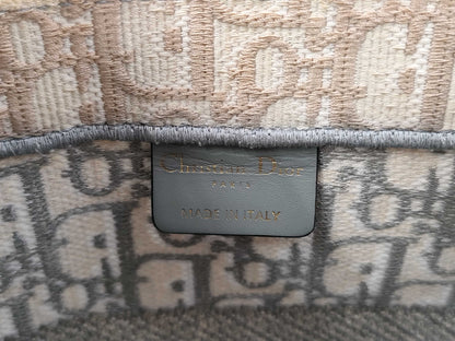 Dior Christian Dior Dior Book Tote Tote Bag Handbag Trotter 50-MA-0251 Gray Bag