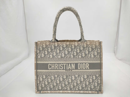 Dior Christian Dior Dior Book Tote Tote Bag Handbag Trotter 50-MA-0251 Gray Bag