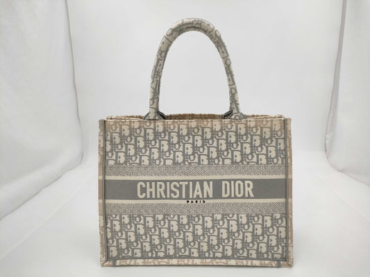 Dior Christian Dior Dior Book Tote Tote Bag Handbag Trotter 50-MA-0251 Gray Bag