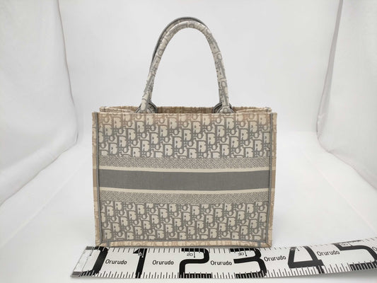 Dior Christian Dior Dior Book Tote Tote Bag Handbag Trotter 50-MA-0251 Gray Bag