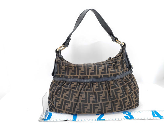 FENDI Zucca pattern one-shoulder brown shoulder bag